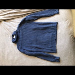 Royal blue turtleneck sweater!